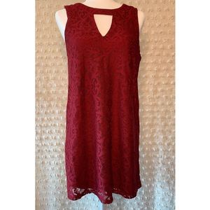 Francesca’s Collections | Burgundy Lace Dress